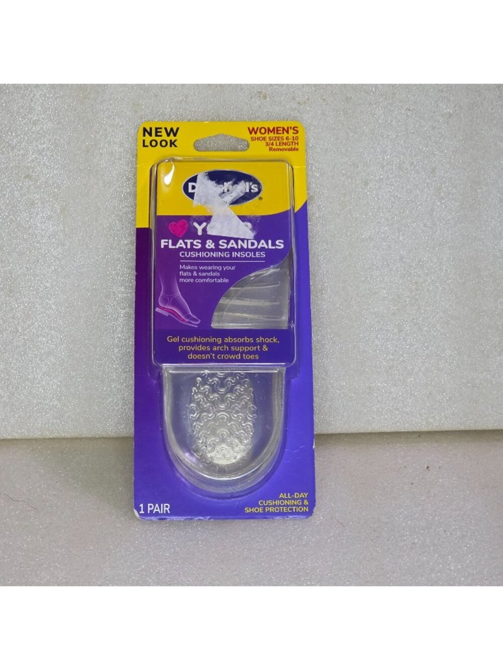 Dr. Scholl's Love Your Flats & Sandals Cushioning Insoles Womens 3/4 Length 6-10